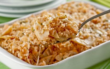 Arroz com Bacalhau e Farofa