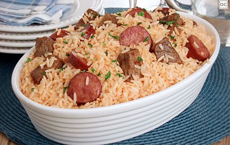 Arroz de linguicinha