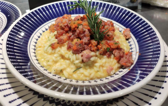 Risoto de Abóbora e Linguiça Toscana do Chef Talis Laureano